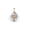 Image 1 : Beautiful Extra Fine Vintage Diamond Pendant  featuring a Marquise cut center Diamond  surrounded by