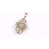 Image 2 : Beautiful Extra Fine Vintage Diamond Pendant  featuring a Marquise cut center Diamond  surrounded by