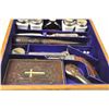 Image 5 : Antique Vampire kit in wooden case, including  a crucifix with two candles and a holy water  font wh