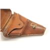 Image 5 : Excellent reproduction clamshell style  leather holster for a Baby Nambu pistol.  The  holster was m