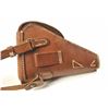 Image 7 : Excellent reproduction clamshell style  leather holster for a Baby Nambu pistol.  The  holster was m