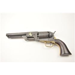 Only Known Engraved and Gold-Inlaid Colt London 3rd Model Dragoon in .44 caliber percussion revolv
