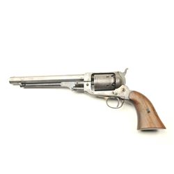 Whitney Civil War era revolver with “N.J.” for New Jersey markings, S/N 12023. Gray patina finish
