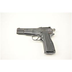 Inglis Hi Power MK I Semi-Auto Pistol in 9mm with tangent sight, S/N 1356 and cut for stock. 90%-9