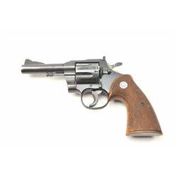 Colt “357” Double Action Revolver in .357 mag caliber with a 4” barrel remaining in good condition