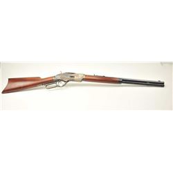 EMF Model 1866 lever action rifle by Uberti, .45 Long Colt caliber, Serial #76096. The rifle is