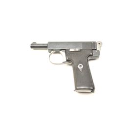 Scarce Webley & Scott Semi-Auto Pre-War pistol in .380 ACP, S/N 106408. Shows 95%-98% old professi