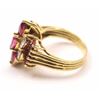 Image 3 : Stunning Ruby and diamond 14K yellow gold  cocktail ring with nice marquise cut ruby and  diamond ce