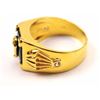 Image 1 : Unique men’s gold ring with side diamonds.   The ring has parachute emblems on both sides  and set a