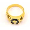 Image 3 : Unique men’s gold ring with side diamonds.   The ring has parachute emblems on both sides  and set a