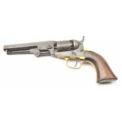 Colt 1849 Pocket Model .31 caliber percussion  with 1 line New York Address, 6 shot  cylinder, and 5