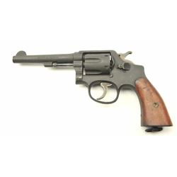 Smith & Wesson M&P Model Double Action Revolver in .38 caliber and U.S. Property marked, S/N V3079