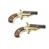 Image 3 : Cased pair of Colt Derringers, #73590D and  73591D, .22 short cal., 2 3/8” barrels, black  with gold