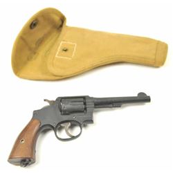 Smith & Wesson Victory Model, #V366164, .38/200 cal., matte gray finish, fixed sights, with smooth