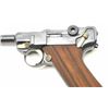 Image 3 : 9mm Luger by DWM, S/N 2166 showing excellent  old German factory quality refinish with  Siamese proo