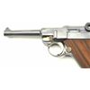 Image 4 : 9mm Luger by DWM, S/N 2166 showing excellent  old German factory quality refinish with  Siamese proo