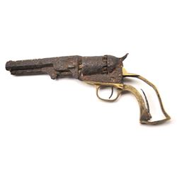 Colt rusty relic 1849 Pocket Model with a 5” barrel, Serial #256232. The pistol is in relic condi