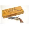 Image 1 : Uberti Italy made replica of Colt 1849 Pocket  Model with a 4” barrel, blue and case  colored, S/N 0