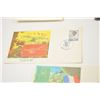 Image 20 : Lot of 1st day covers and stamps including:   One book 1984-1985 with 25 pages of three  each for a 