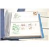 Image 2 : Lot of 1st day covers and stamps including:   One book 1984-1985 with 25 pages of three  each for a 