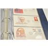 Image 5 : Lot of 1st day covers and stamps including:   One book 1984-1985 with 25 pages of three  each for a 