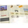 Image 7 : Lot of 1st day covers and stamps including:   One book 1984-1985 with 25 pages of three  each for a 