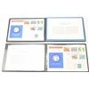 Image 1 : Lot of two first day cover stamps with Silver  Dollar proof coins commemorating the XXIII  Olympiad 