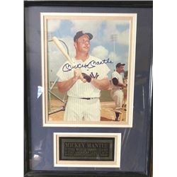 8 x 10 photo of Mickey Mantle personally signed and dated (1994), framed with certificate, #3068,