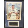 Image 1 : 8 x 10 photo of Mickey Mantle personally  signed and dated (1994), framed with  certificate, #3068, 