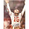 Image 3 : Color photo of Joe Montana personally signed  and dated (1994) with a certificate by  Jonathan Grey 