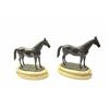 Image 1 : Pair of antique bronzes from Arcadia horse  racers estate. 50-80 years old. Possibly a  famous race 