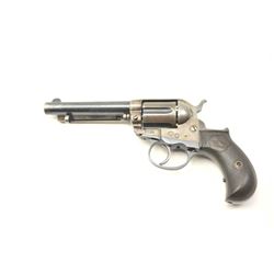 Colt Model 1877 Lightning Revolver in .38 Colt caliber with a 4 ½” barrel, blue and case colored f