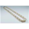 Image 1 : Lovely Strand of Blush and White Colored  Pearls featuring a graduating 6.00 MM to  10.00 MM in diam