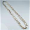 Image 2 : Lovely Strand of Blush and White Colored  Pearls featuring a graduating 6.00 MM to  10.00 MM in diam