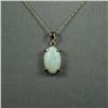Image 1 : Colorful Australian Opal Pendant featuring an  oval shaped Opal weighing approx. 5.00  carats with o