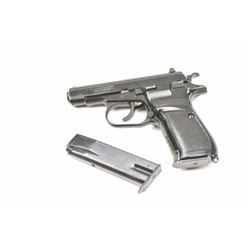 Czech CZ-82 Double Action Semi-Auto Pistol in 9 x 18 Makarov with import marks, S/N 136345. Black
