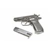 Image 1 : Czech CZ-82 Double Action Semi-Auto Pistol in  9 x 18 Makarov with import marks, S/N  136345. Black 