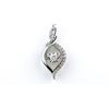 Image 1 : Charming Dancing Diamond Pendant featuring 21  round cut Diamonds set in 10 karat white  gold settin