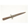 Image 1 : Relic condition original Rifleman’s knife  with the hilt and grip altered during use.   No blade mar