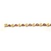 Image 3 : One beautifully crafted 18k yellow gold ruby  /diamond bracelet containing approx 5ct of  ruby and 1