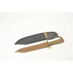 Reproduction 1960’s-1970’s of American Rifleman’s style knife. The re-enactor quality knife shows