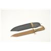 Image 1 : Reproduction 1960’s-1970’s of American  Rifleman’s style knife.  The re-enactor  quality knife shows
