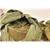 Image 12 : Lot of 10 canvas O.D. green and digital  camouflage rucksacks, back packs and gear  hauling bags.  P