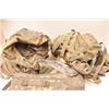 Image 9 : Lot of 10 canvas O.D. green and digital  camouflage rucksacks, back packs and gear  hauling bags.  P