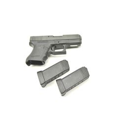 Glock Model 30 compact semi-automatic pistol, .45 ACP caliber, Serial #EGP498US. The pistol is in