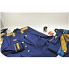 Image 16 : Soviet Cold War Era Air Force Officer’s dress  uniform with cap, pants, suspenders, ribbons  and fan