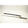 Image 1 : Japanese naval style mounted Samurai sword  with signed blade, army tsuba and leather  covering on t