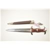 Image 1 : German Nazi era S.A. dagger with scabbard and  metal clip to leather hanger (leather  missing) and “