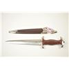 Image 5 : German Nazi era S.A. dagger with scabbard and  metal clip to leather hanger (leather  missing) and “