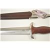 Image 7 : German Nazi era S.A. dagger with scabbard and  metal clip to leather hanger (leather  missing) and “